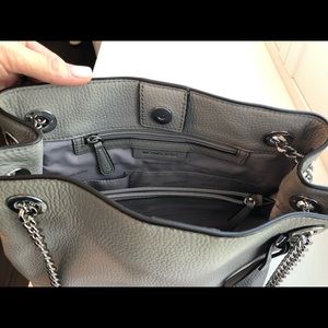 Michael Kors Grey Leather Purse